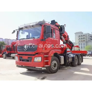 SHACMAN TRATOR CABEÇA 6X4 10 WHEELS TRATOR CURCION COM 16TONS CRANE